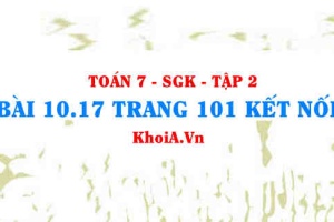 Bài 10.17 trang 101 Toán 7 Kết nối tri thức Tập 2